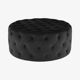 Tufty Round Ottoman - Shadow Grey