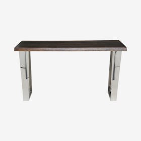 Versailles Console Table - Seared / Silver