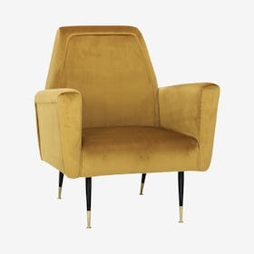 Victor Occasional Chair - Mustard / Black