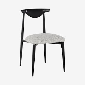 Vicuna Dining Chair - Boucle Grey / Black