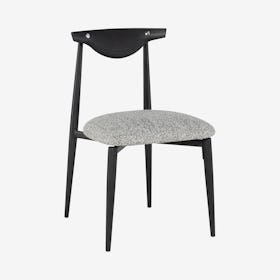 Vicuna Dining Chair - Boucle Grey / Ebonized