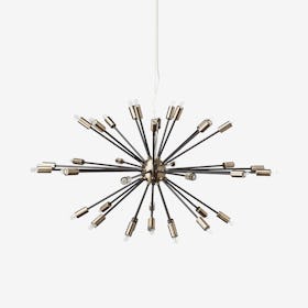 Vladimir Pendant Light - Antique Brass / Black