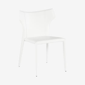 Wayne Leather Dining Chair - White