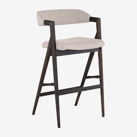 Anita Bar Stool - Beige / Seared