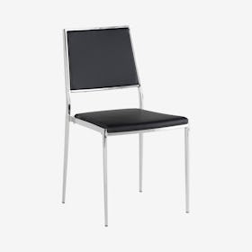 Aaron Dining Chair - Black / Silver