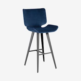 Astra Bar Stool - Petrol / Titanium