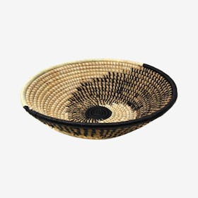 Woven Basket - Natural / Black