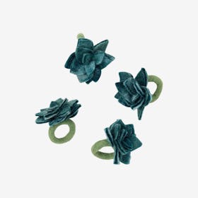 Succulent Napkin Rings - Green - Set of 4