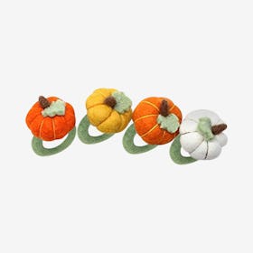 Pumpkin Spice Napkin Rings - Set of 4