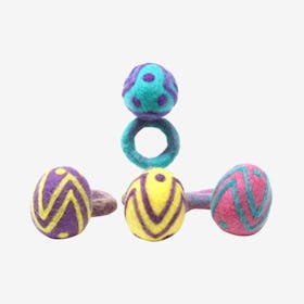 Easter Egg Napkin Rings - Set of 4