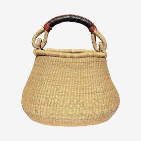 Bolga Pot Basket - Natural