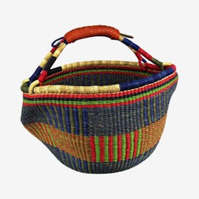 Bolga Market Basket - Multicolored