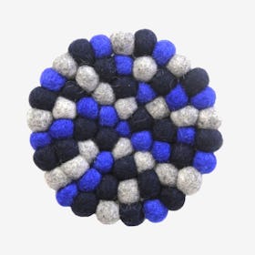 Round Ball Trivet - Dark Blue