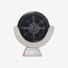 Compass Sculpture - Dark Gray