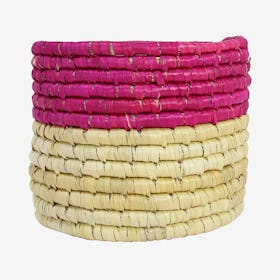 Basket - Pink / Natural