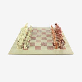 Chess Set with Safari Animal Pieces