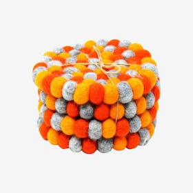 Ball Coasters - Chakra Orange - Set of 4