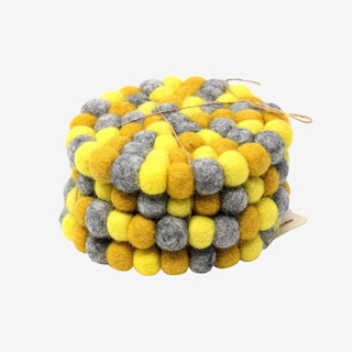 Ball Coasters - Chakra Yellows - Set of 4