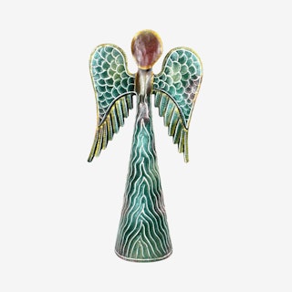 Standing Angel Sculpture - Green