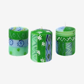 Unscented Votive Candles - Farih - Set of 3