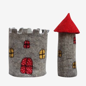 Castle with Roof - Red