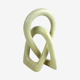 Eternal Love Knot Sculpture - Natural
