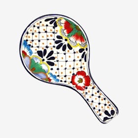 Spoon Rest - Dots and Flowers
