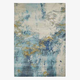 Lux Rug - Blue & Gold