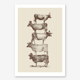 Cow Cow Nuts Art Print