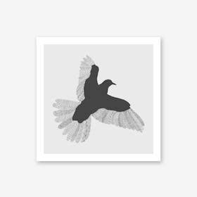 Grey Bird Art Print