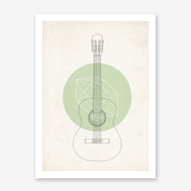 Guitar Geo Art Print