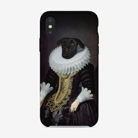 Anouk Dog Renaissance Portrait iPhone Case