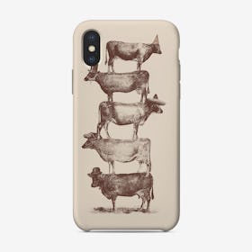 Cow Cow Nuts iPhone Case