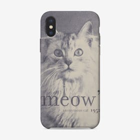 Meow - Famous Quote Cat iPhone Case