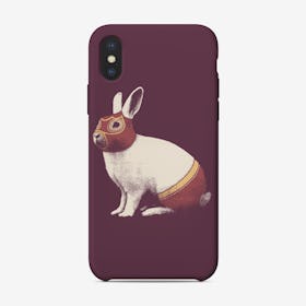 Rabbit Wrestler iPhone Case