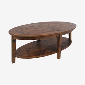 Revive Reclaimed Oval Coffee Table - Natural