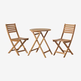 Cabot Folding Table and Chairs - Set of 3