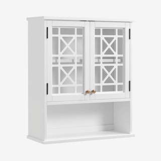 Derby Bath Storage Cabinet with Doors and Shelf