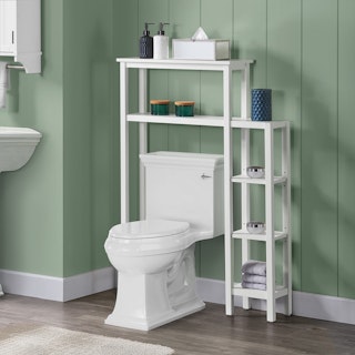 Dover Over Toilet Organizer with Side Shelf