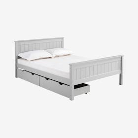 Harmony Wood Storage Bed - Dove Gray