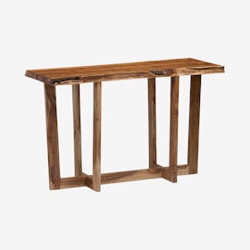 Berkshire Live Edge Wood Media Console Table - Natural