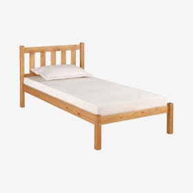 Poppy Wood Platform Bed - Cinnamon