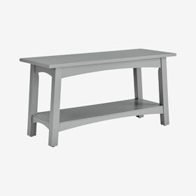 Craftsbury Wood Entryway Bench - Gray