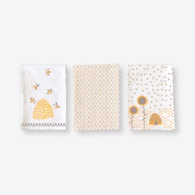 Beehive Kitchen Towels - Set of 3