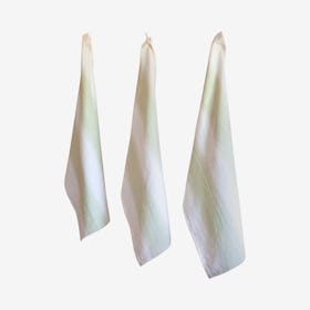 Ombre Kitchen Towels - Light Green - Set of 3