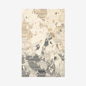 Anastasia Wool Area Rug - Beige / Charcoal - Abstract