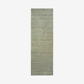 Infused Wool Runner Rug - Grey