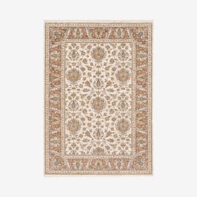 Maharaja Area Rug - Ivory / Rust