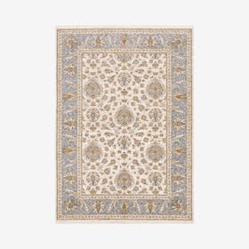 Maharaja Area Rug - Ivory / Blue - Floral