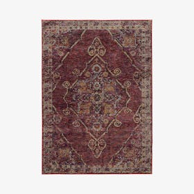 Andorra Area Rug - Red / Gold - Bohemian